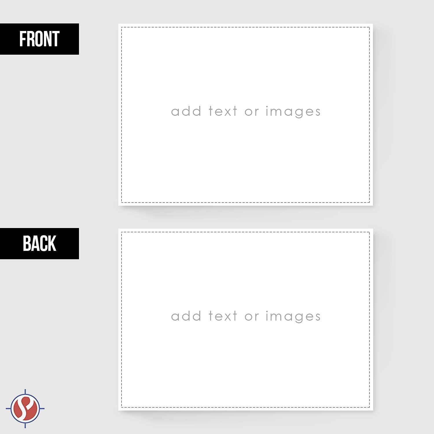 5" x 7" Custom Printed Postcards – Personalized Printable Post Cards w/Your Choice of Text & Graphic – 2 Sided Print on Thick Gloss Card Stock – Perfect for Promotions, Direct Mail, etc (25) - Image 2