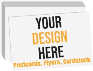Custom Postcards with Design Personalized Postcards Add Photo/Text/Logo Print Your Own Postcards, Invitations, promotional， Announment Cards，2 Sided Thick Gloss Cover Card Stock