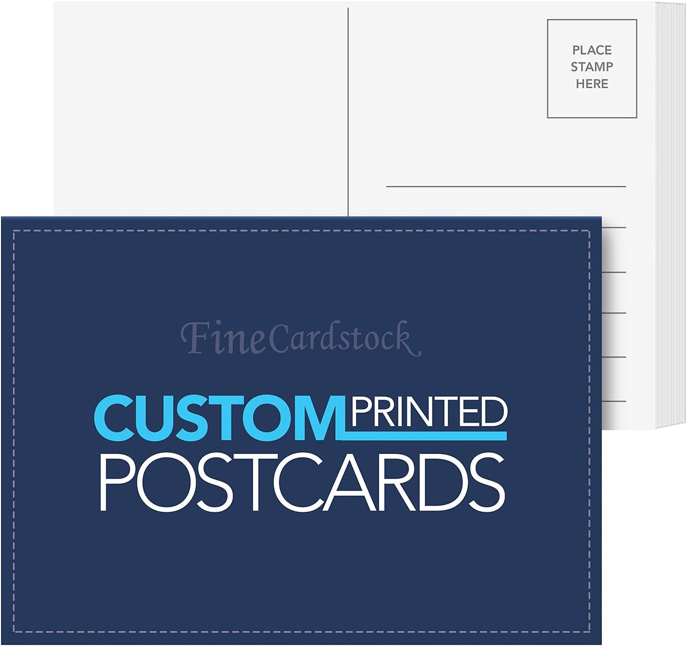 5" x 7" Custom Printed Postcards – Personalized Printable Post Cards w/Your Choice of Text & Graphic – 2 Sided Print on Thick Gloss Card Stock – Perfect for Promotions, Direct Mail, etc (25)